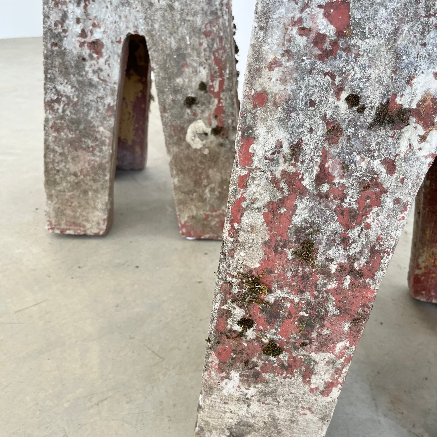 Pair of Sculptural Concrete Stools or Side Tables, 1960s France