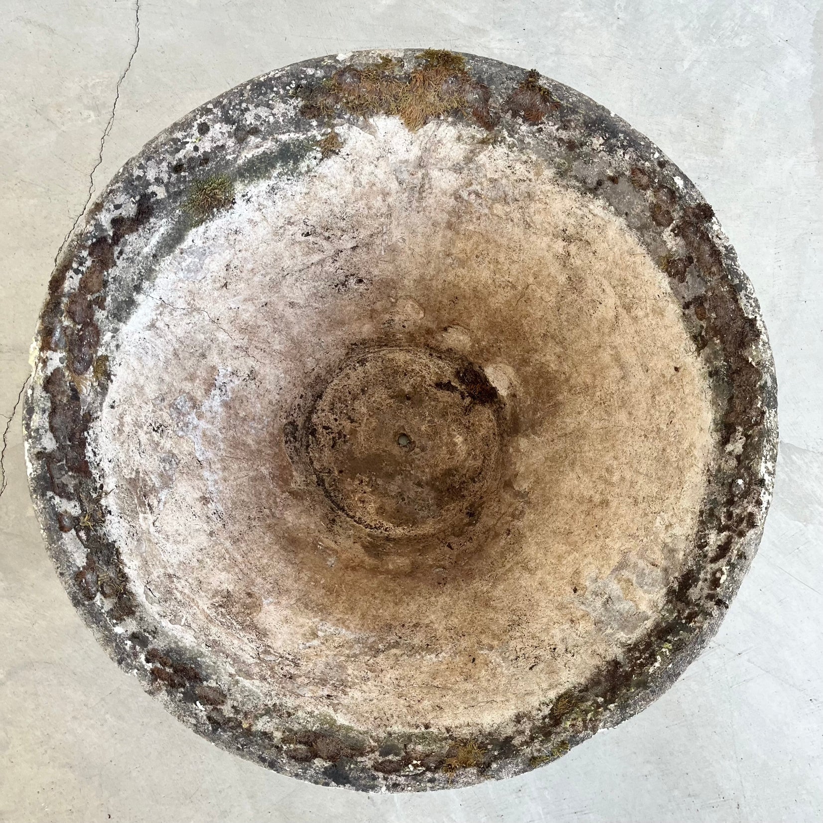 Willy Guhl Concrete Cone Flower Pot, 1960s Switzerland
