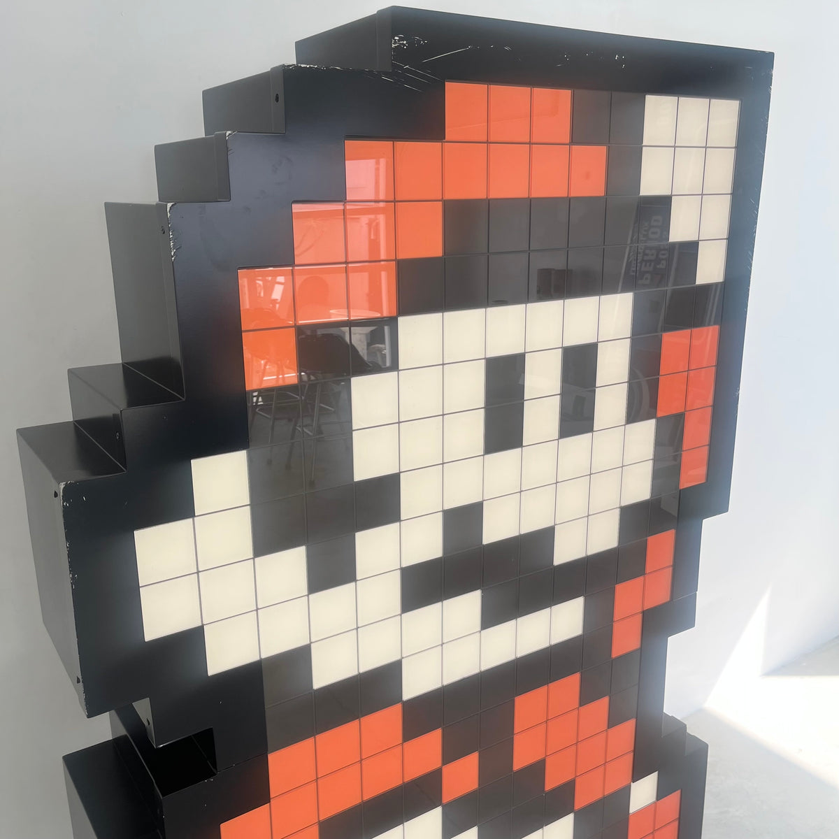 Monumental Illuminated Mario Sculpture