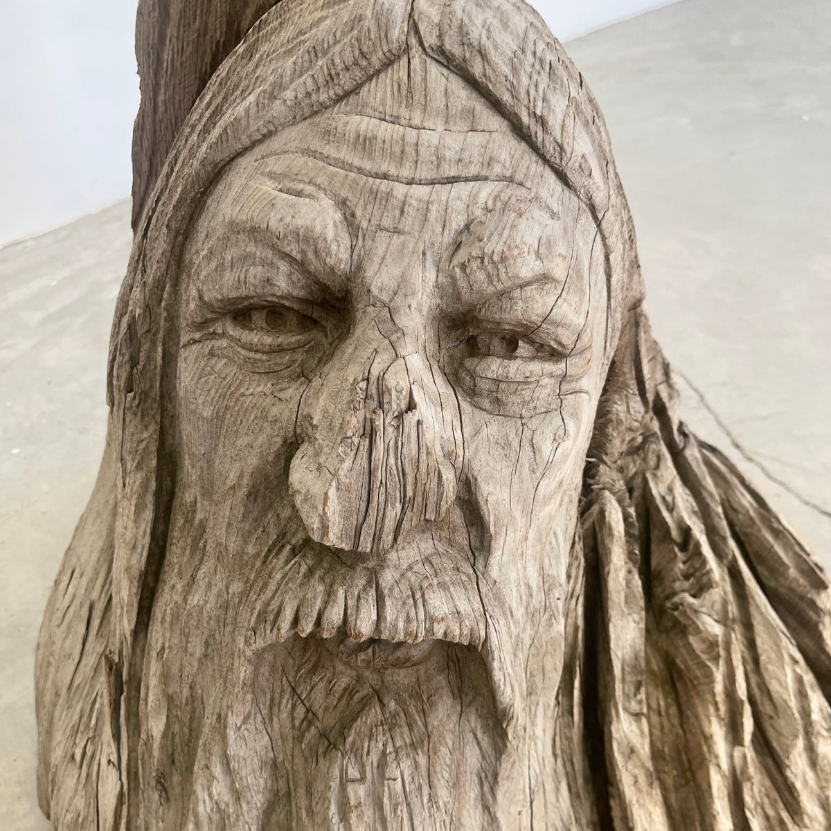 Hand Carved Wood Spirit Sculpture