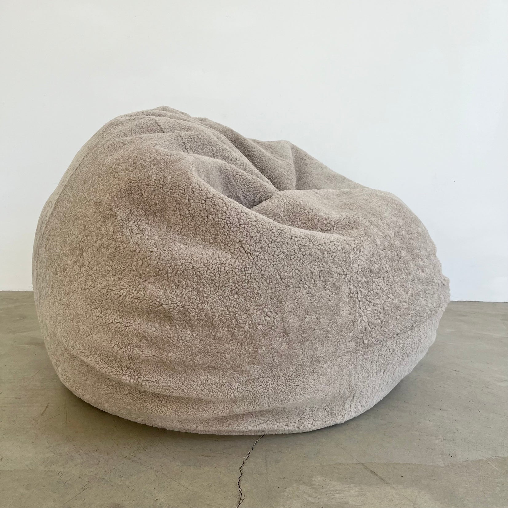 Tan Shearling Bean Bag by MERIT Los Angeles, 2026