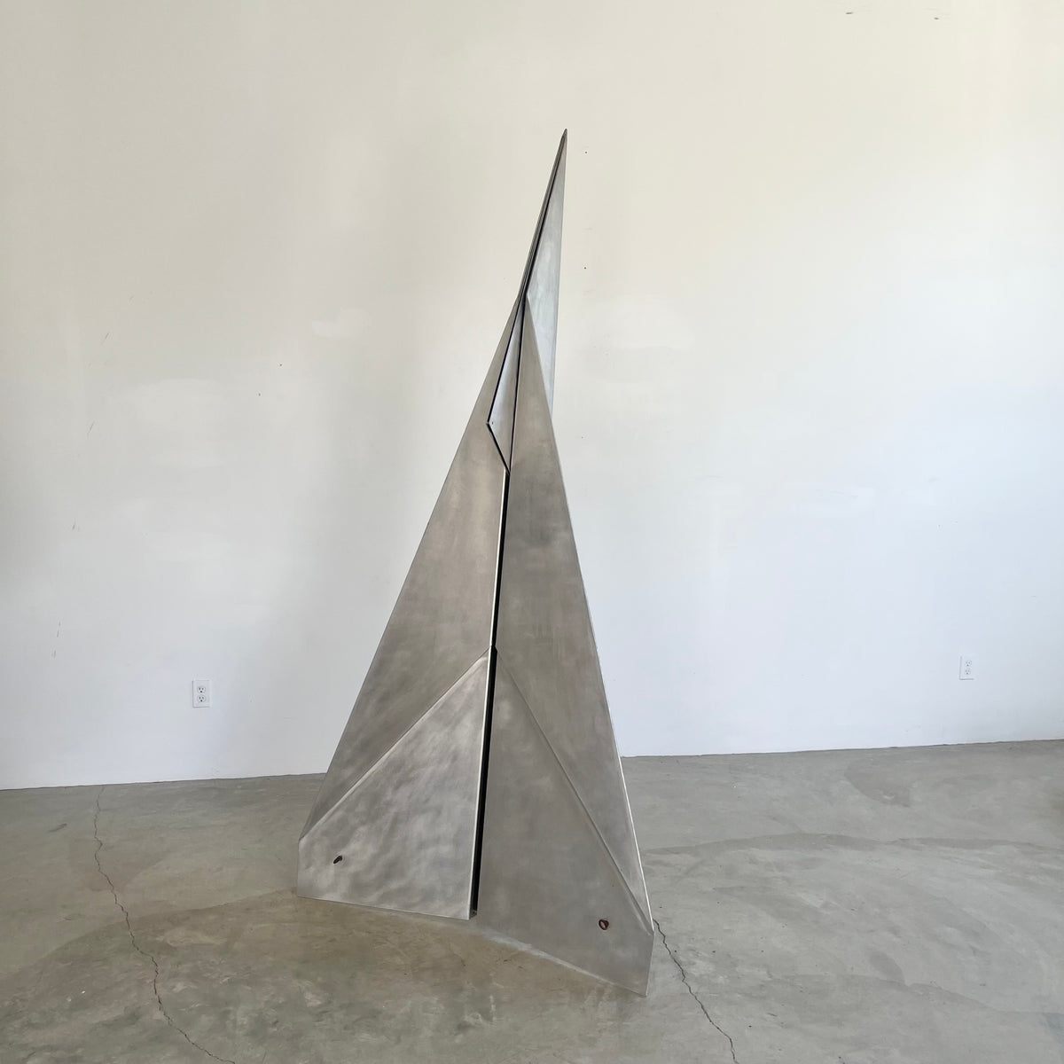 Monumental Sculptural Aluminum Paper Airplane