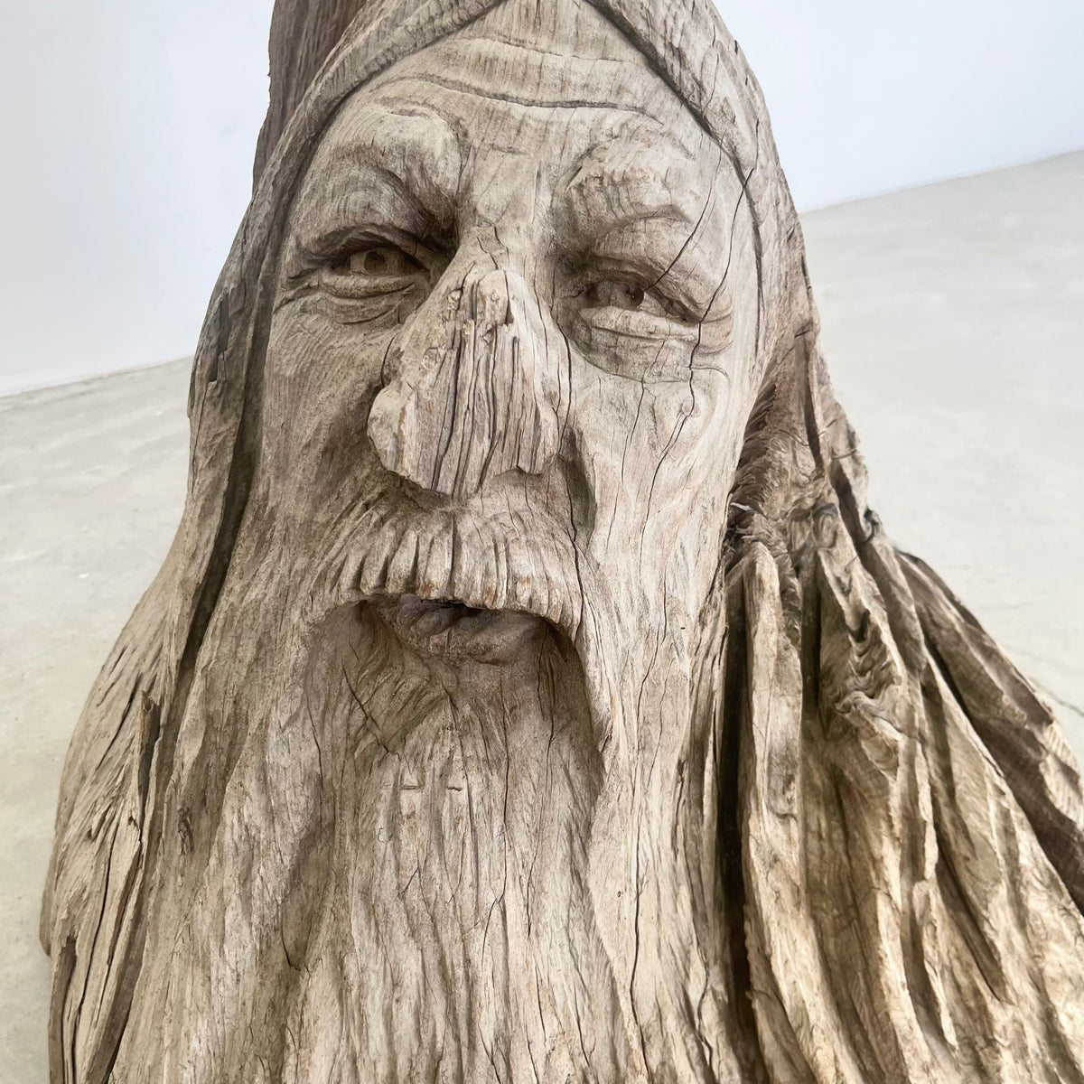 Hand Carved Wood Spirit Sculpture