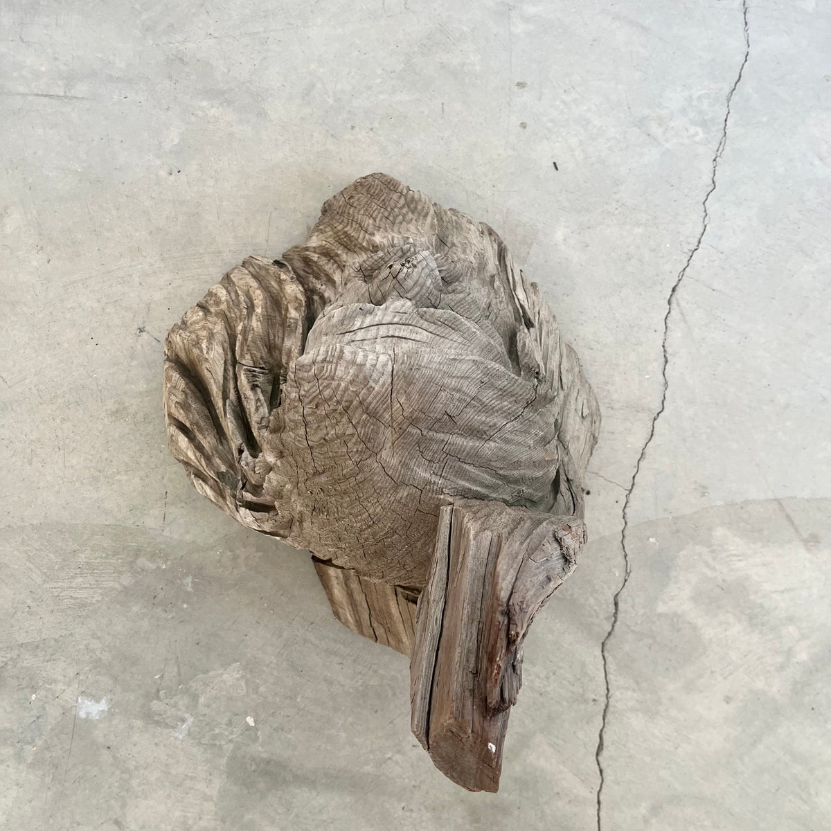 Hand Carved Wood Spirit Sculpture