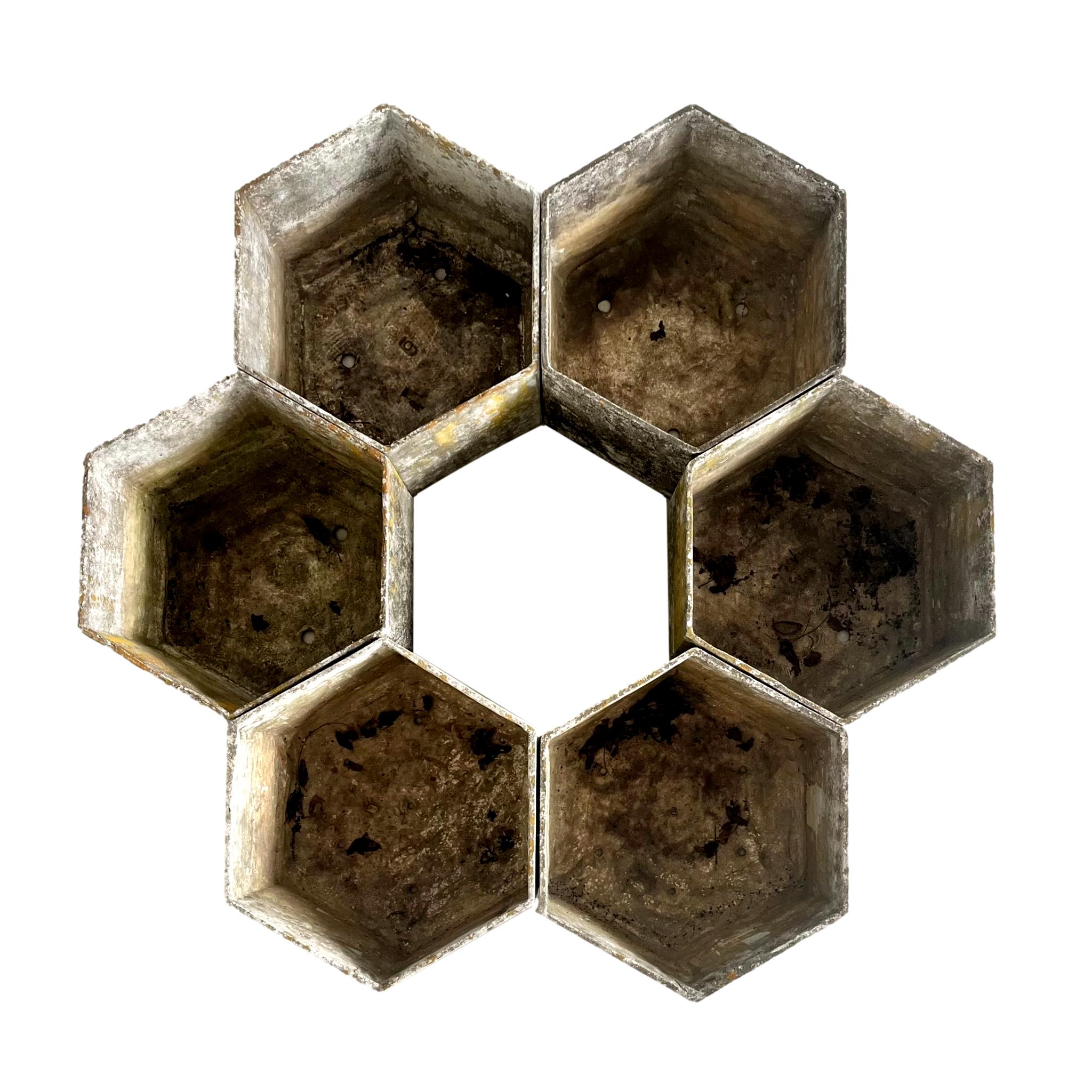 Hexagonal Fibercement Planters