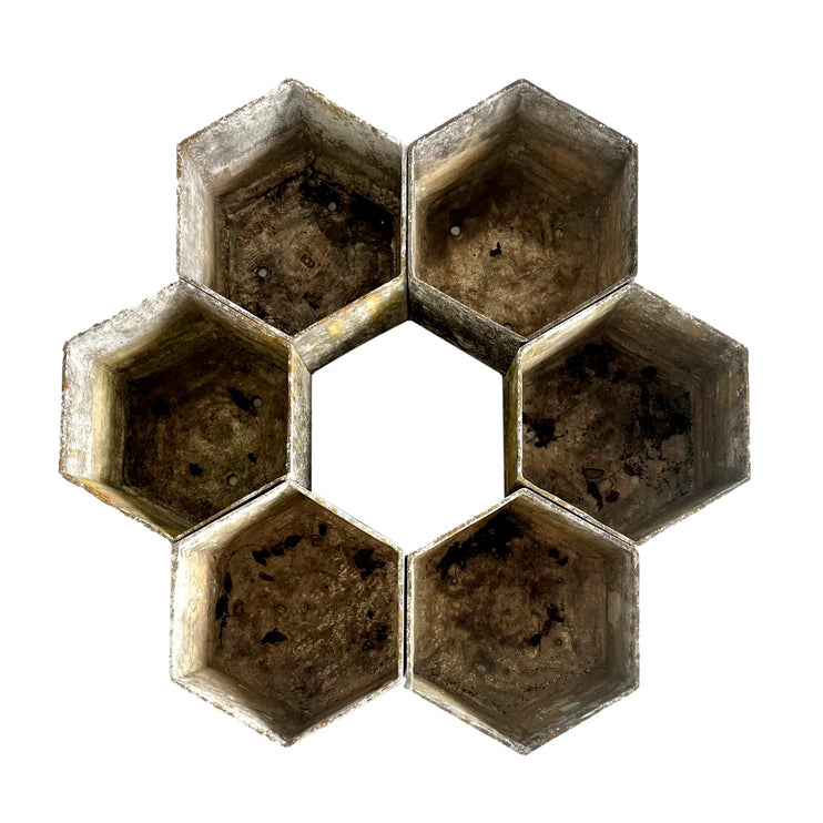 Hexagonal Fibercement Planters
