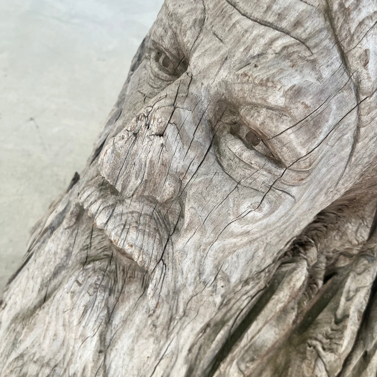 Hand Carved Wood Spirit Sculpture