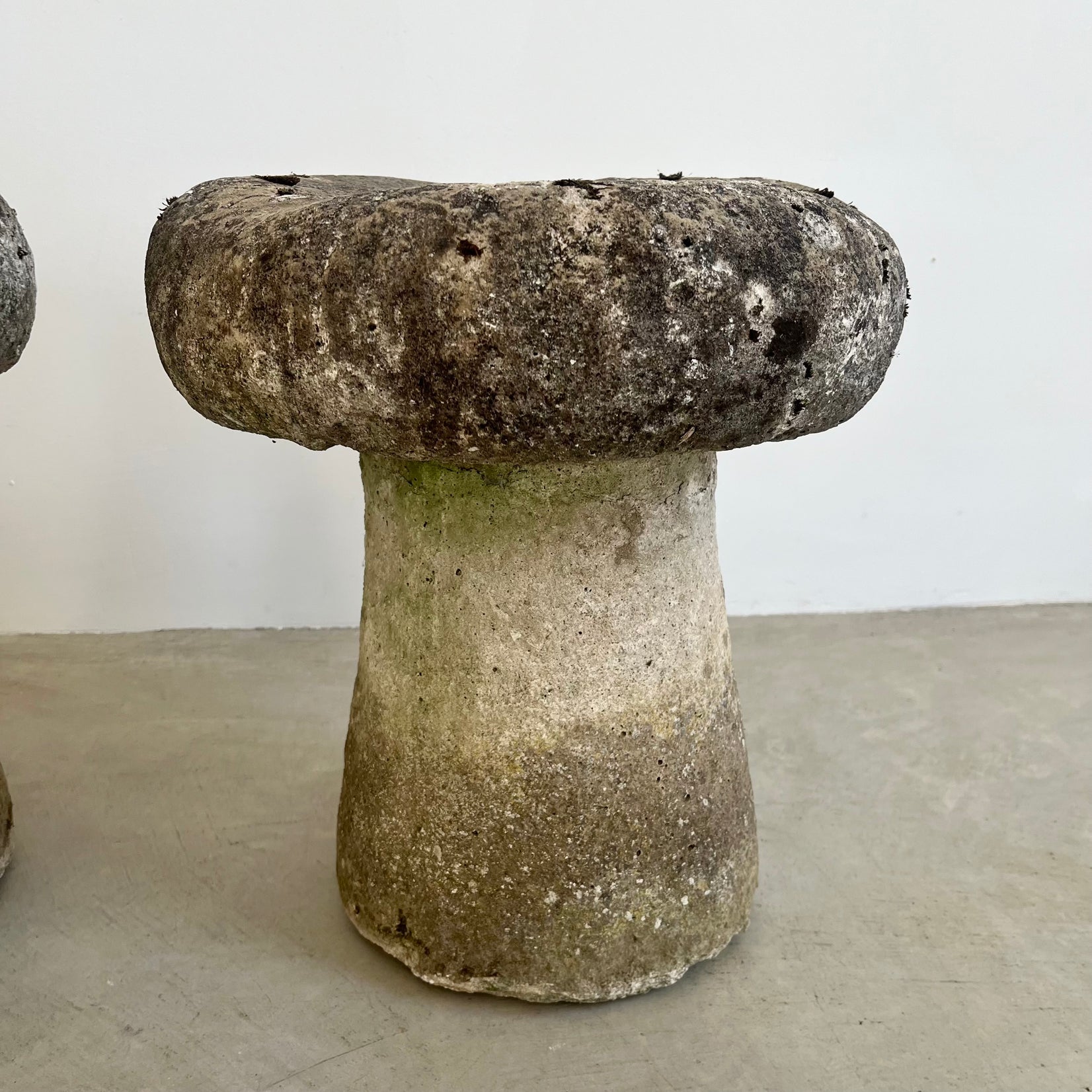 Concrete Mushroom Stools, 1970s, France