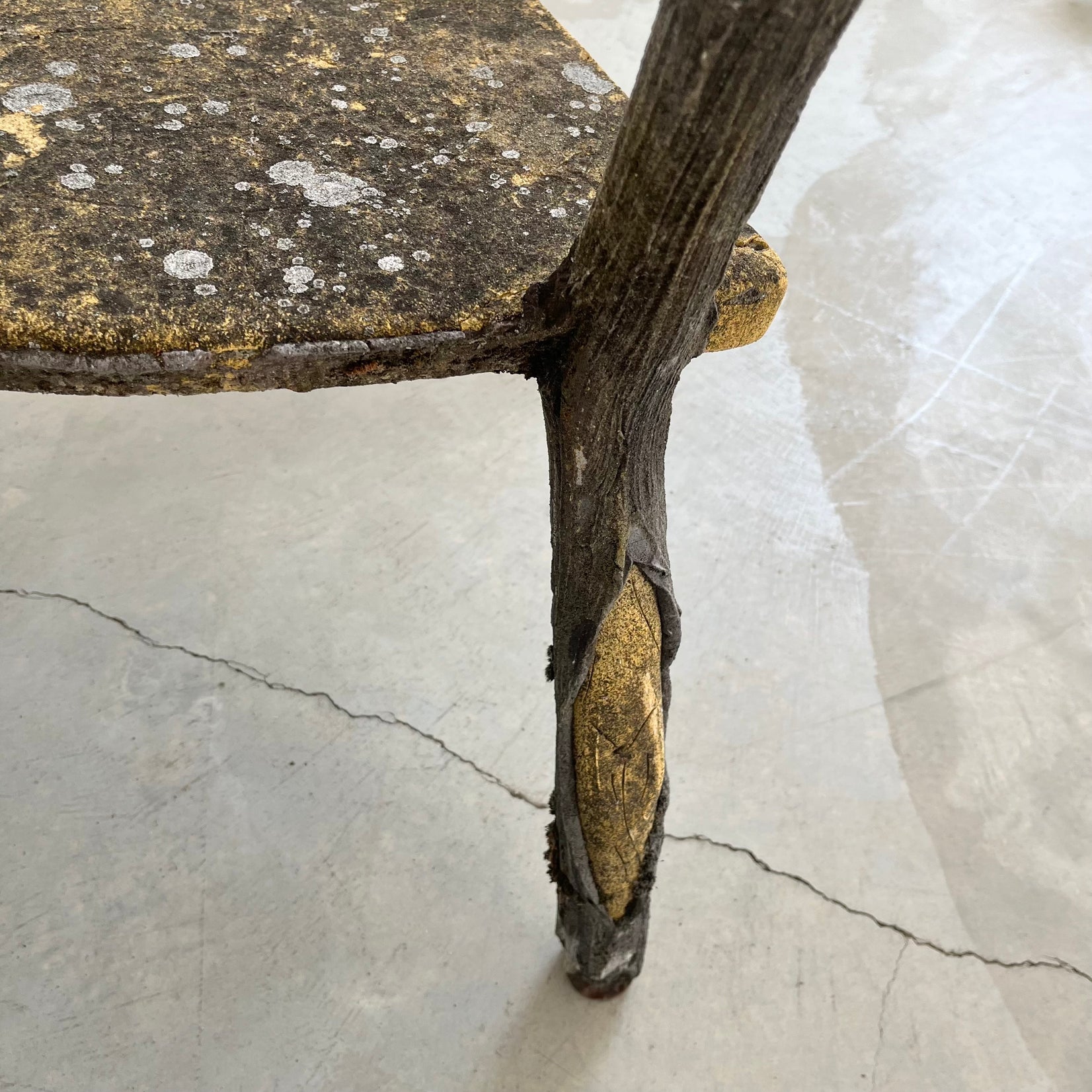 Set of 4 Faux Bois chairs, 1960s France
