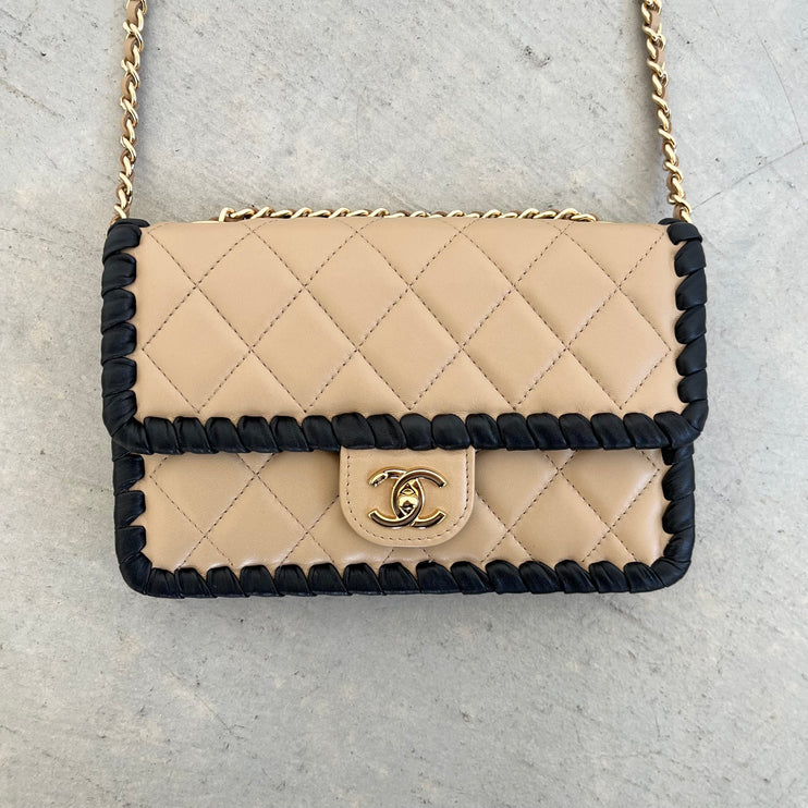 Quilted Lambskin Flap Bag