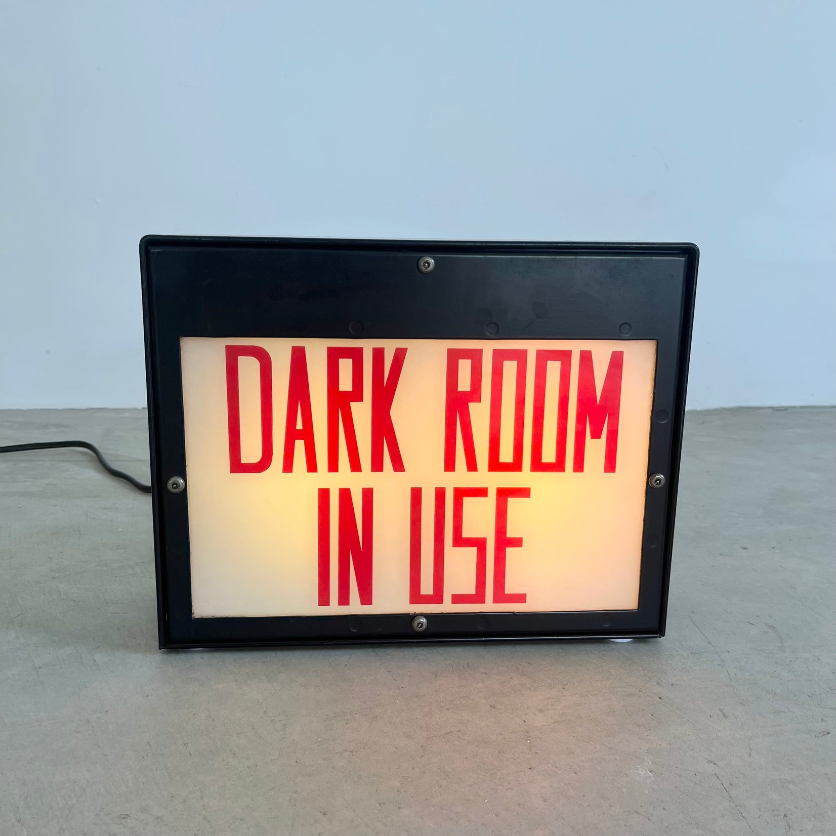 "Dark Room In Use" Illuminated Sign
