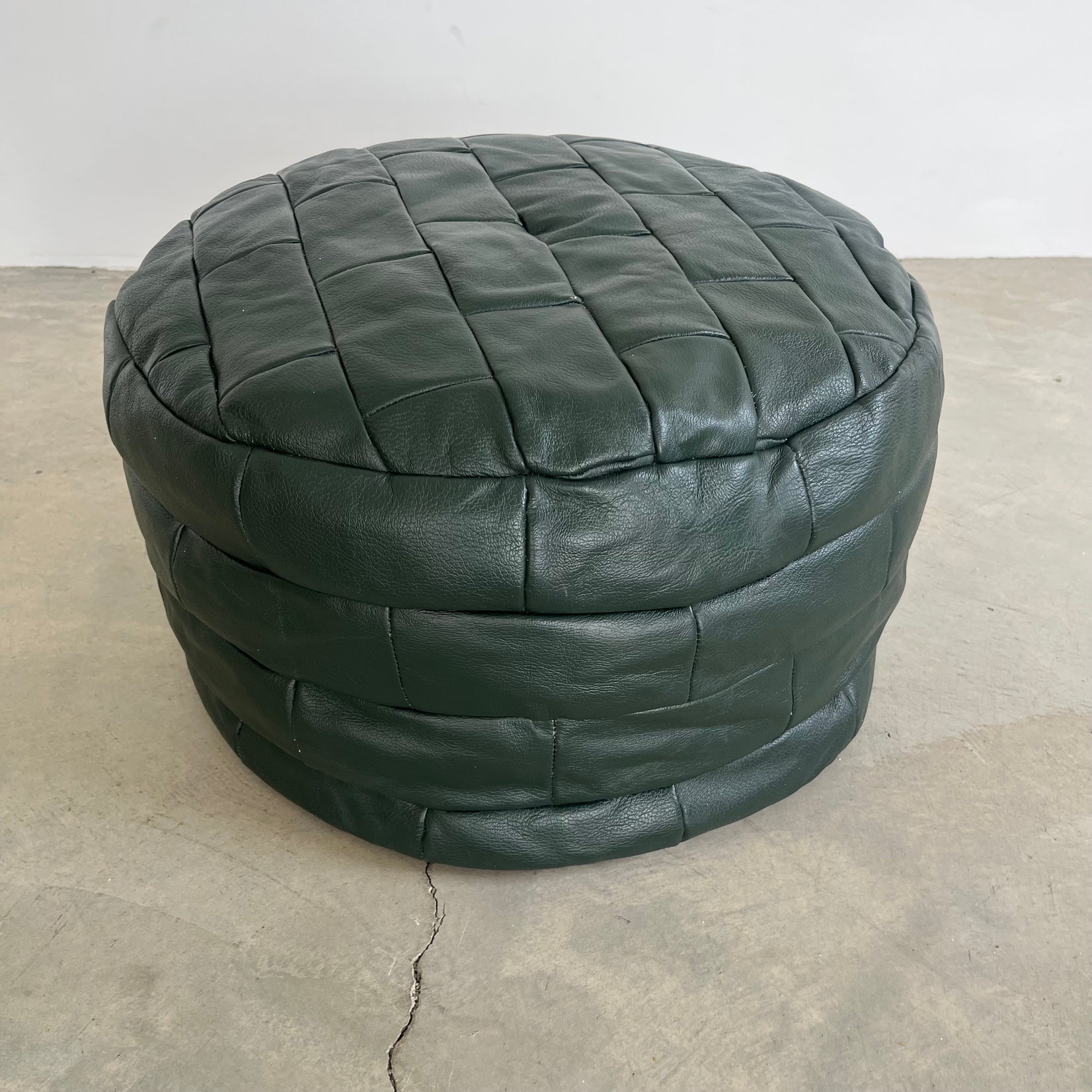 Green Patchwork Ottoman