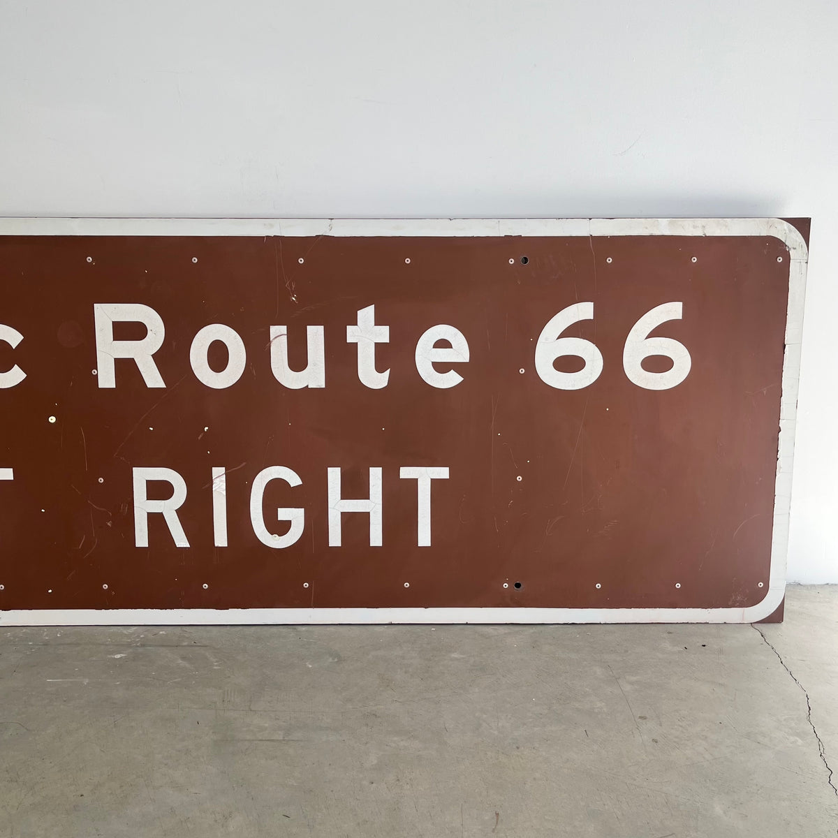 Historic Route 66 “Next Right” Highway Sign