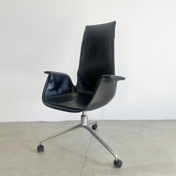 Fabricius Kastholm Leather 'Bird' Chairs