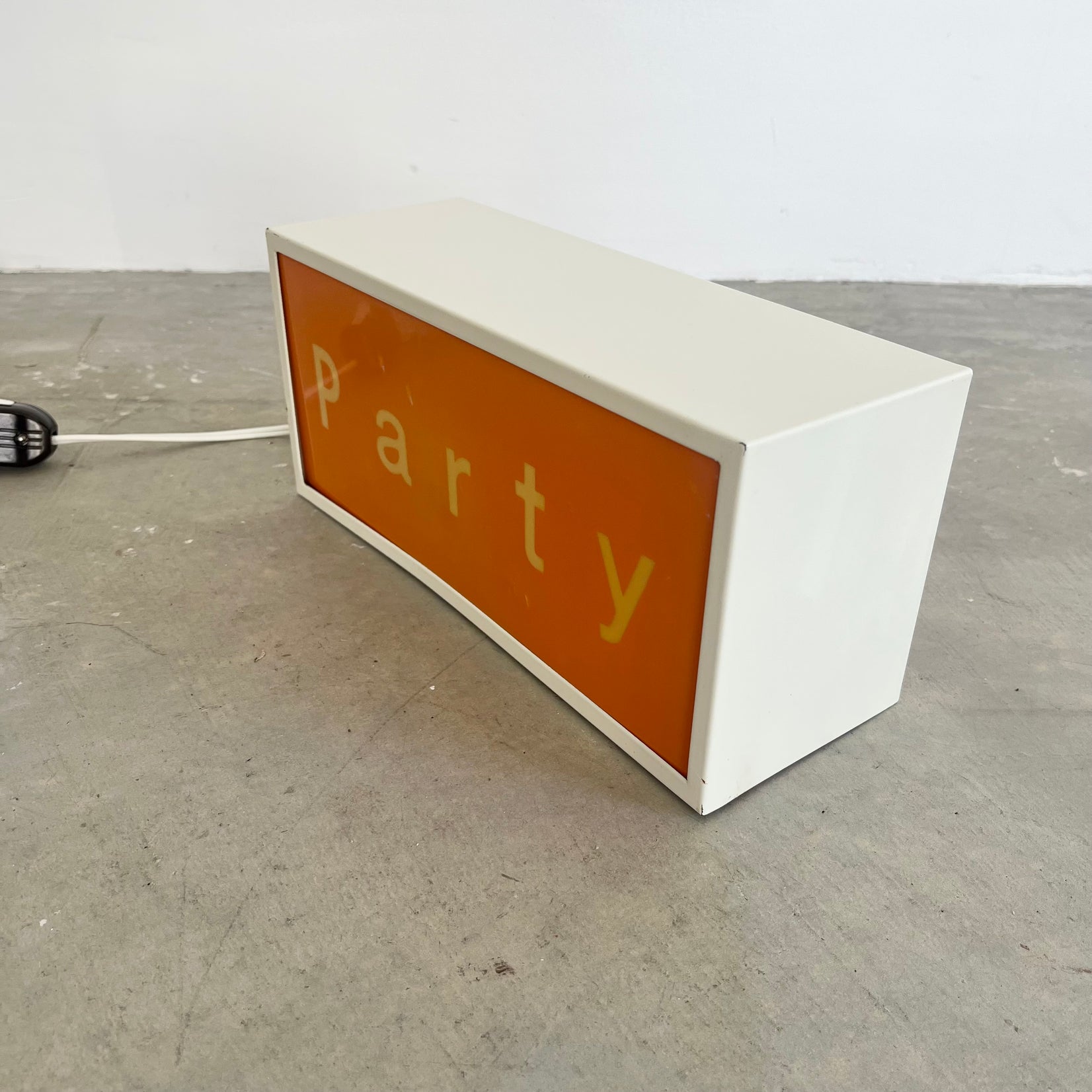 "Party" and "Sleep" Illuminated Sign