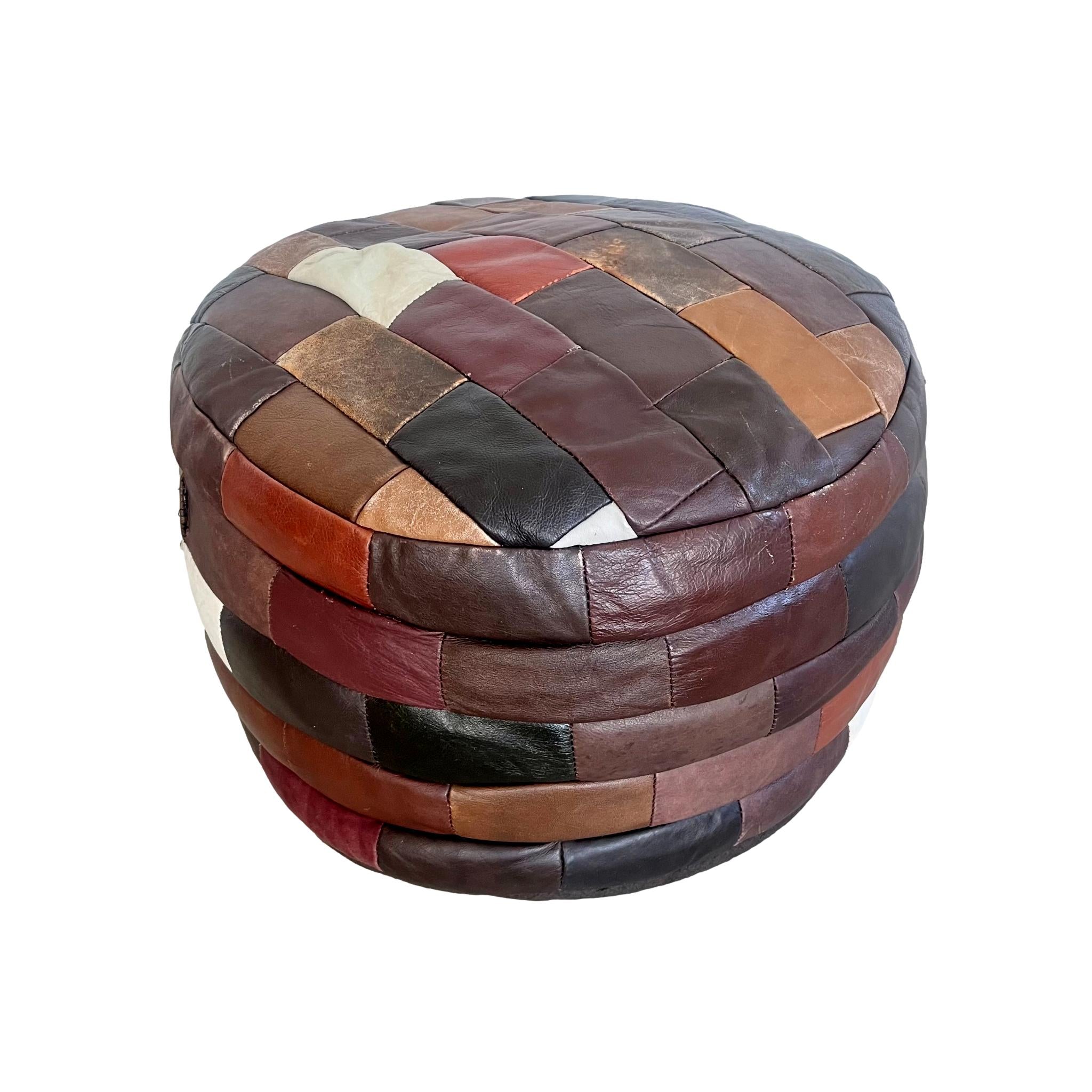 Multicolor Patchwork Ottoman