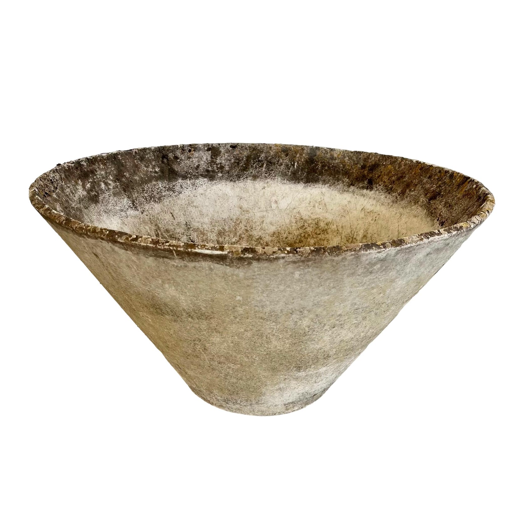 Willy Guhl Concrete Cone Flower Pot, 1960s Switzerland