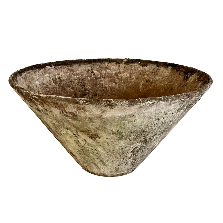 Willy Guhl Concrete Cone Flower Pot, 1960s Switzerland
