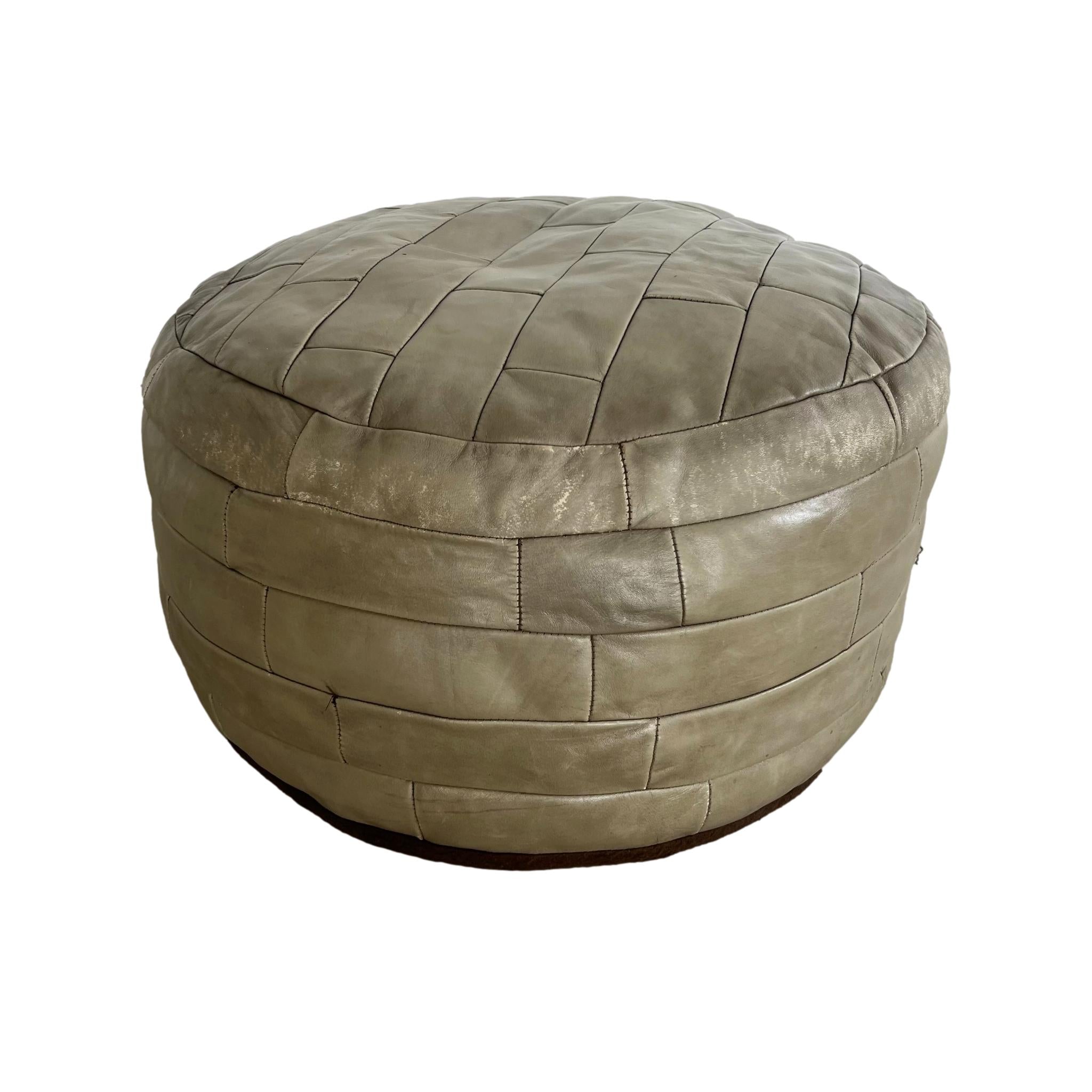 Green Patchwork Ottoman