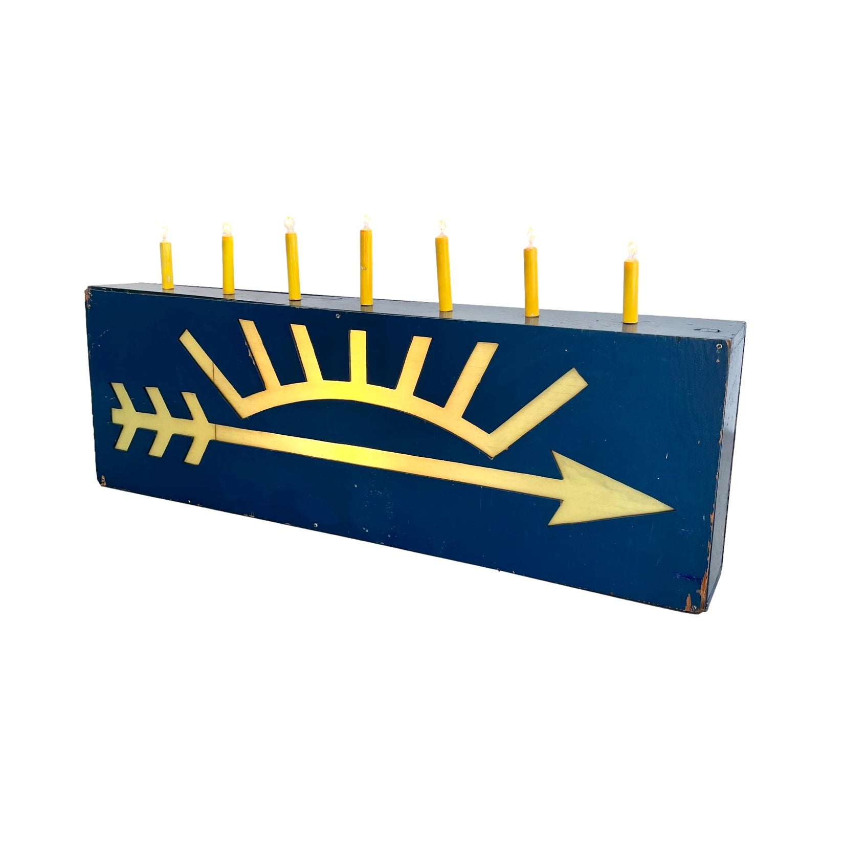 Illuminated 'Arrow of Light' Cub Scout Sign