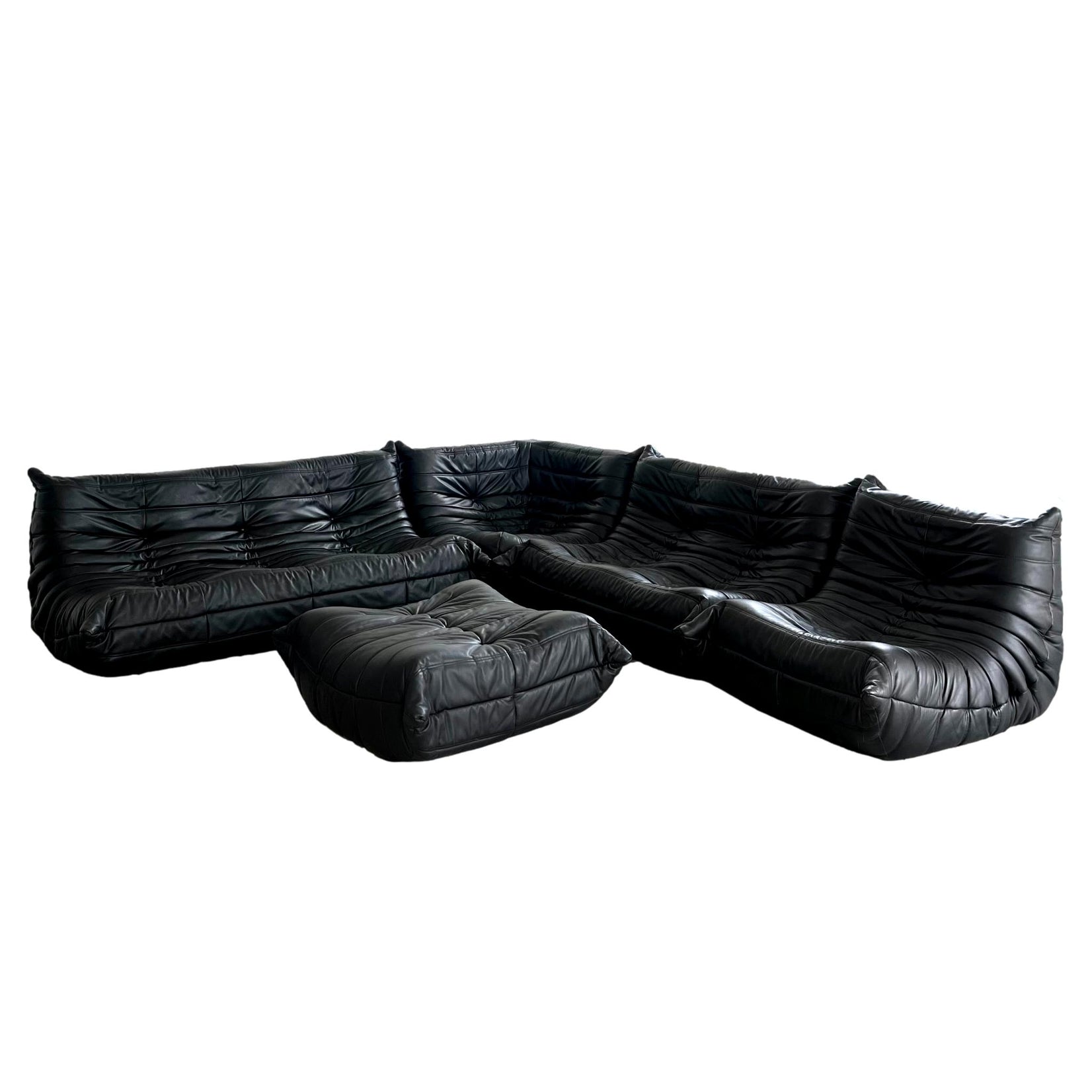 Black Leather Togo Set