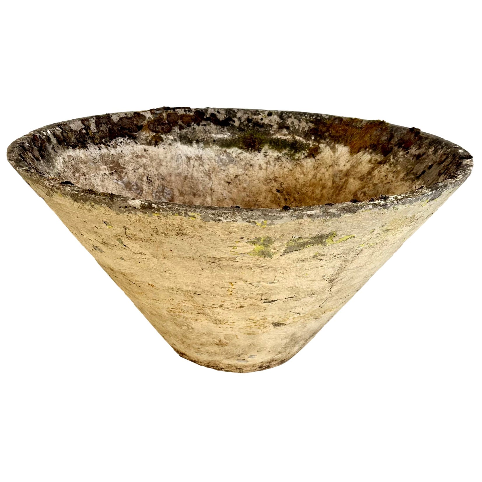 Willy Guhl Concrete Cone Flower Pot, 1960s Switzerland