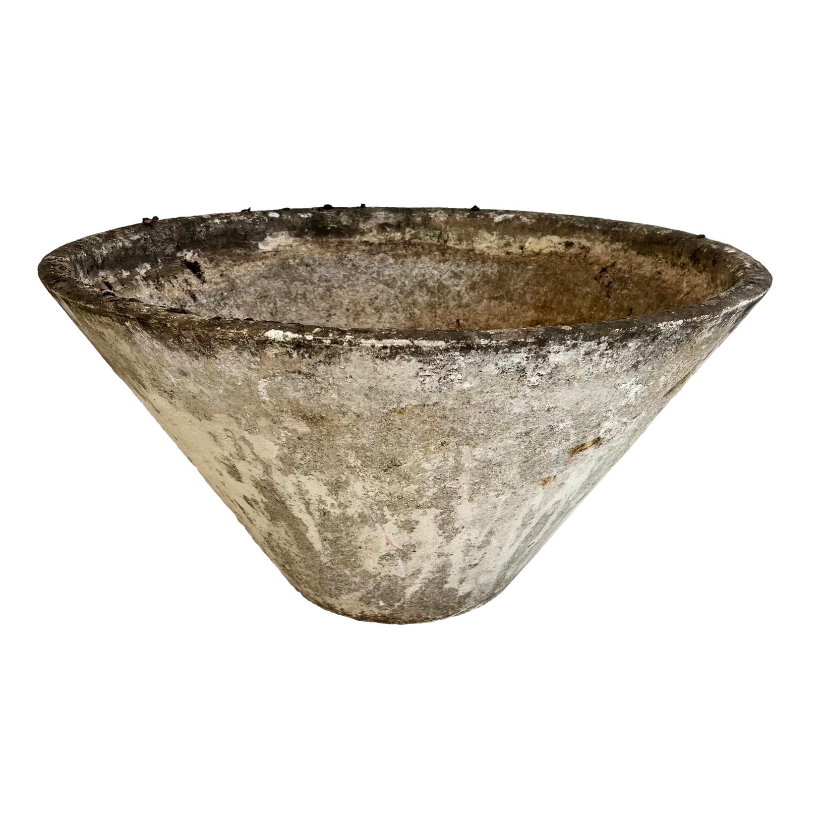 Willy Guhl Concrete Cone Flower Pot, 1960s Switzerland