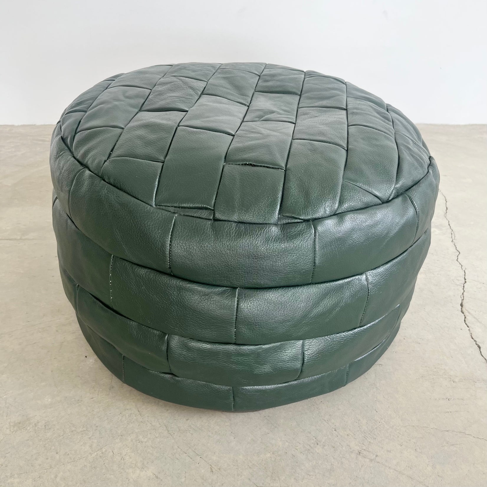 Green Patchwork Ottoman