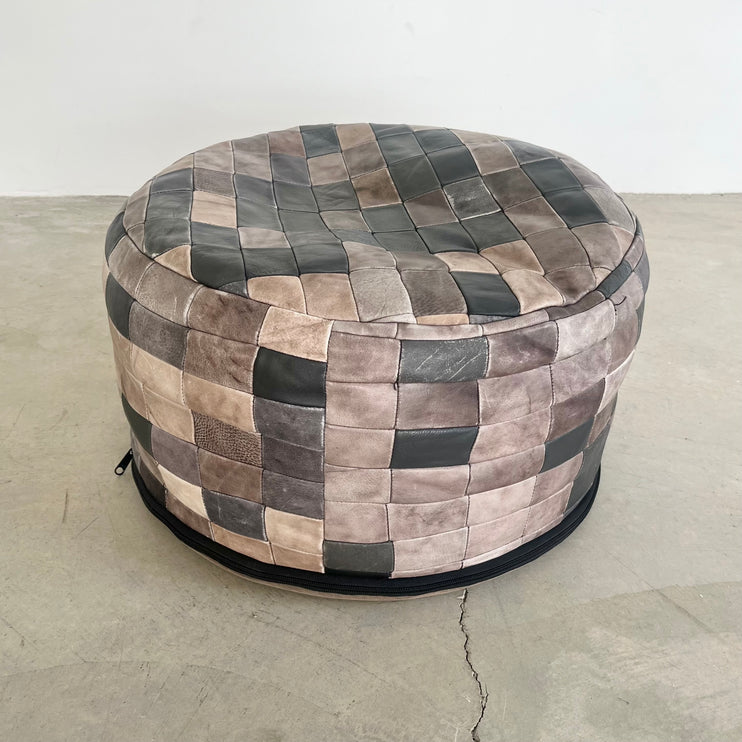 Multicolor Patchwork Ottoman
