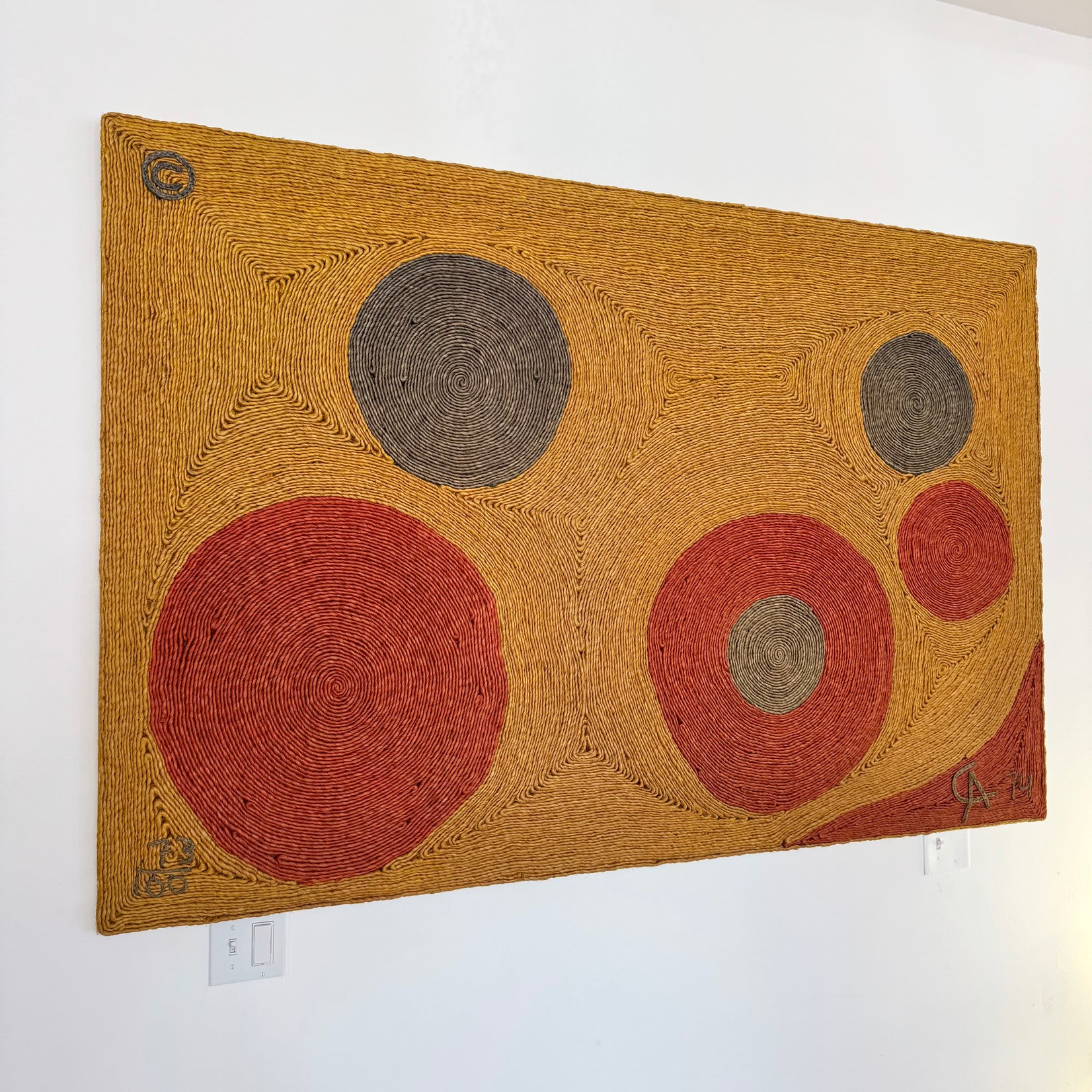 Hand Woven Jute 'Sun' Tapestry