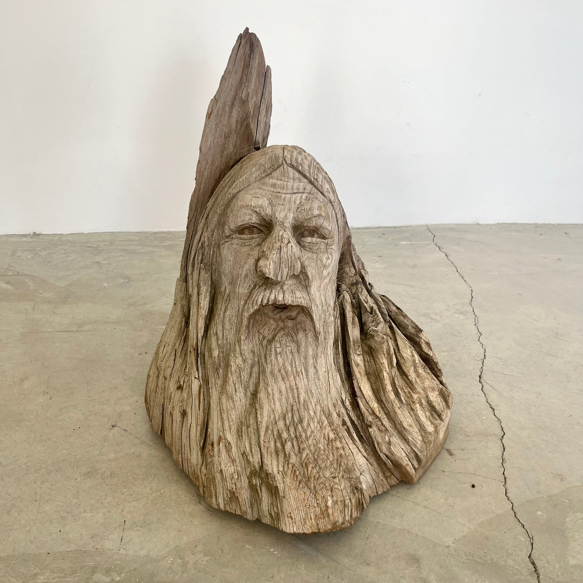 Hand Carved Wood Spirit Sculpture