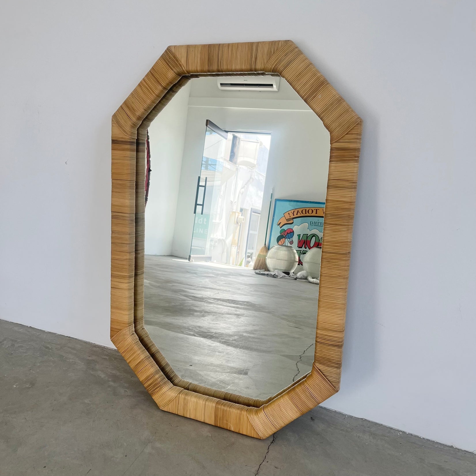 Rattan Mirror