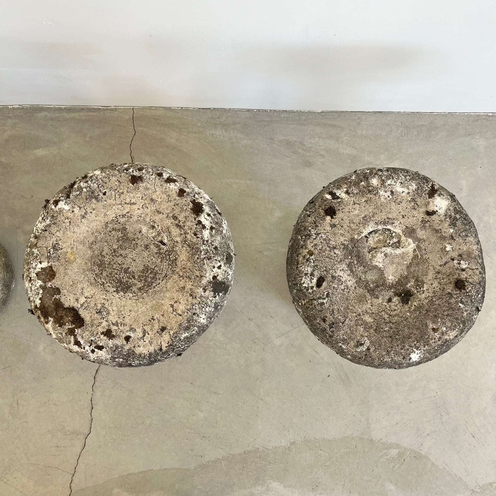 Concrete Mushroom Stools, 1970s, France