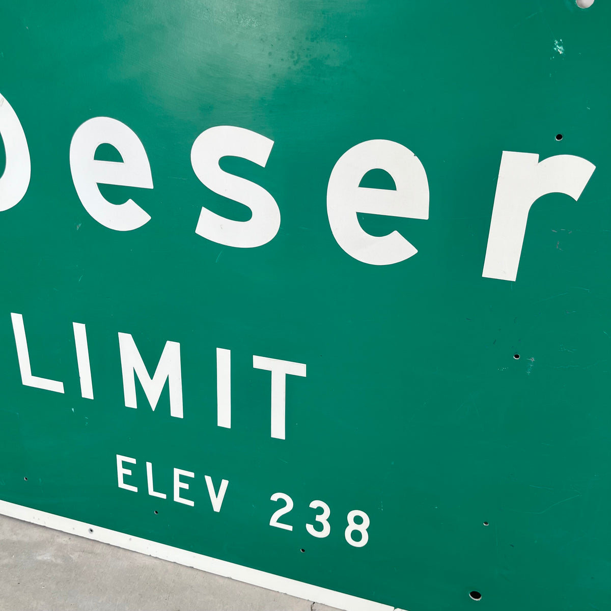 Palm Desert City Limit Highway Sign