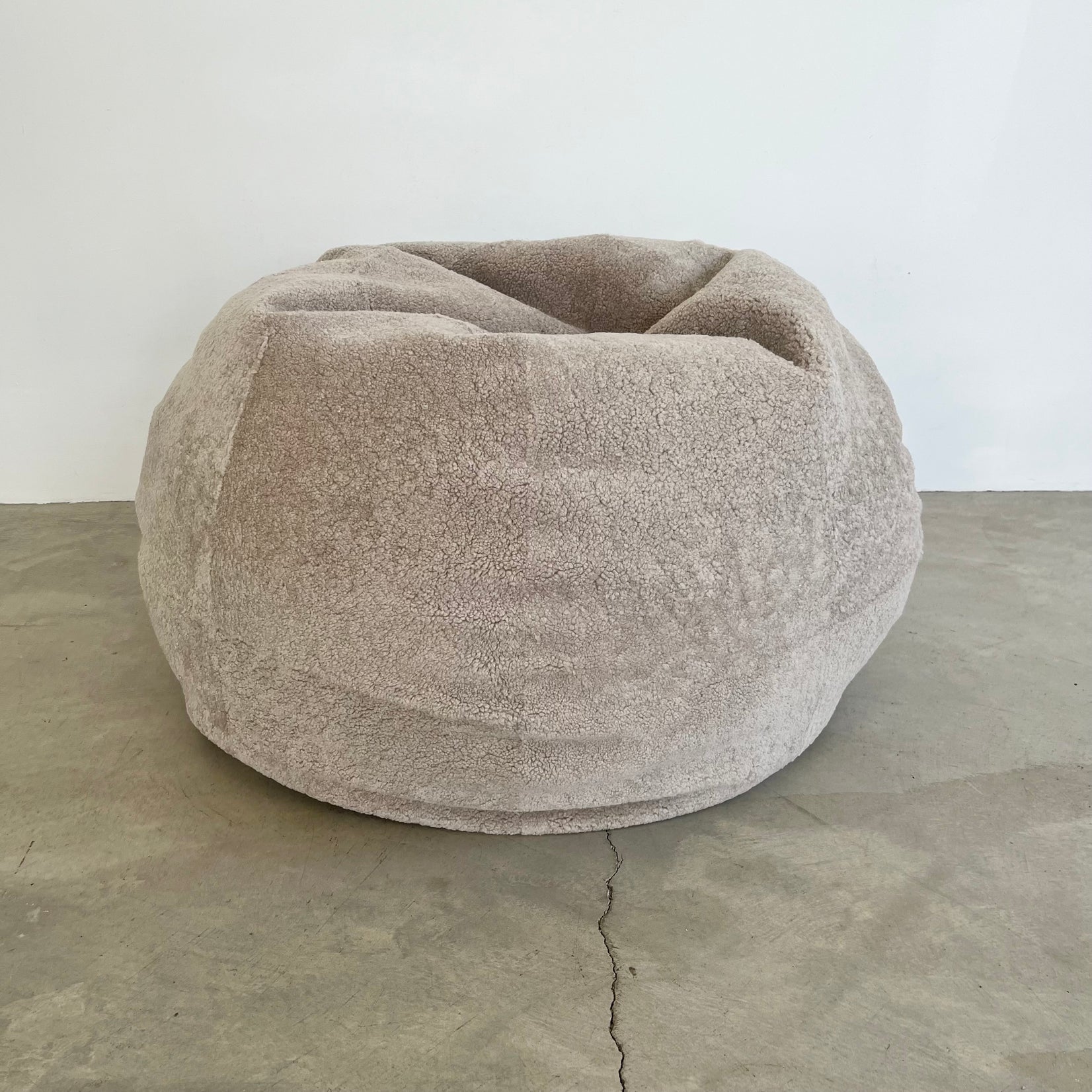 Tan Shearling Bean Bag by MERIT Los Angeles, 2026