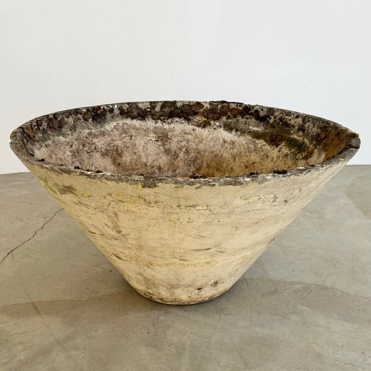 Willy Guhl Concrete Cone Flower Pot, 1960s Switzerland