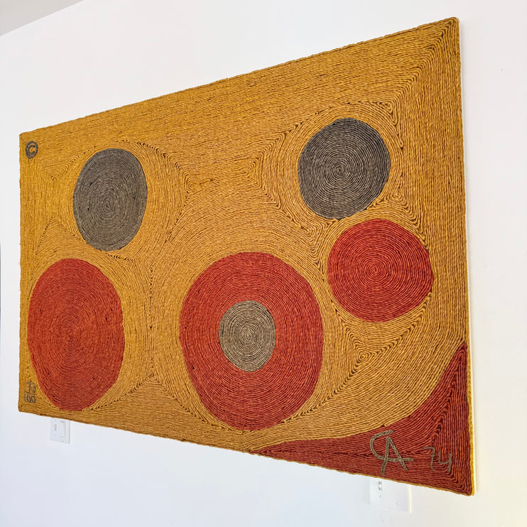 Hand Woven Jute 'Sun' Tapestry