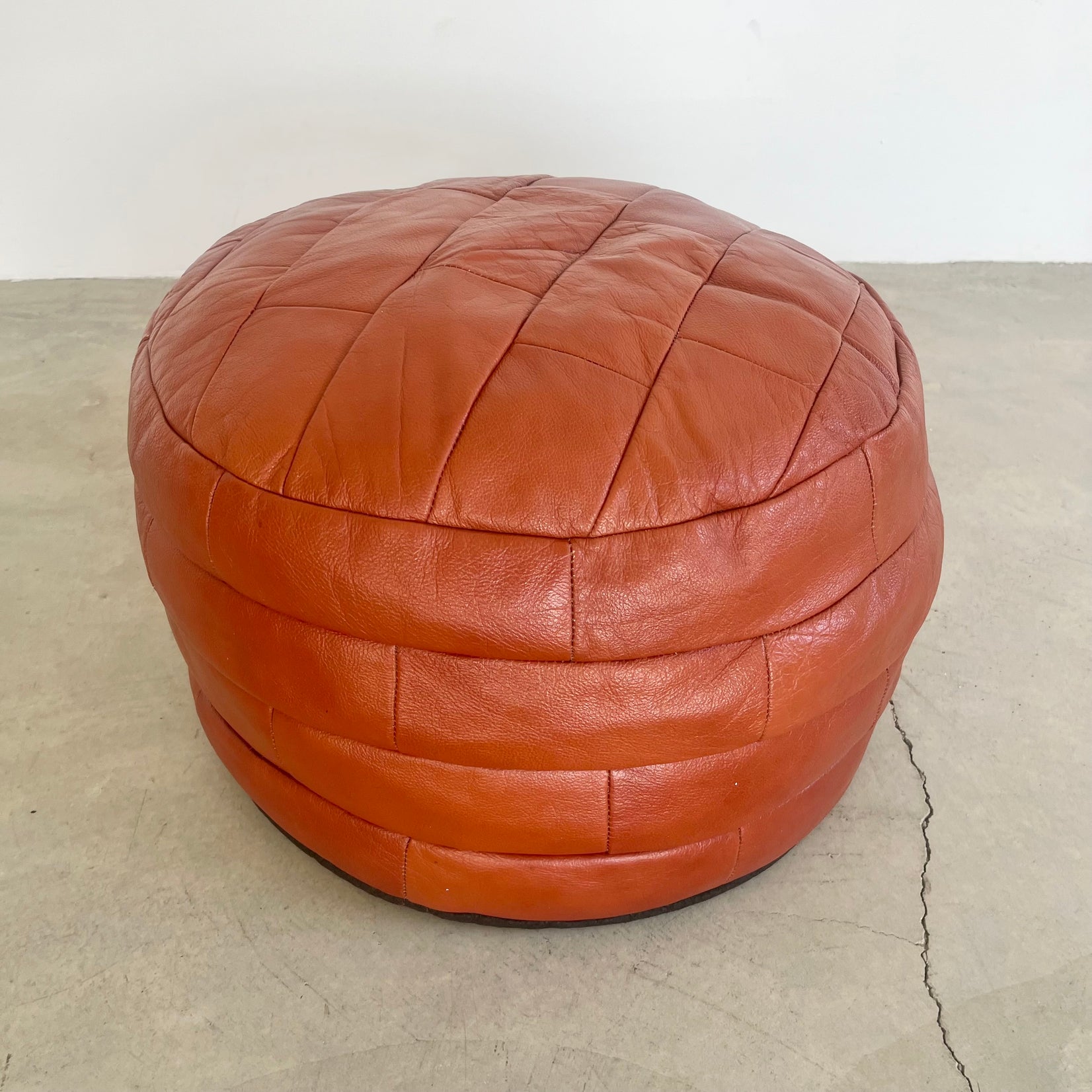 Red Patchwork Ottoman