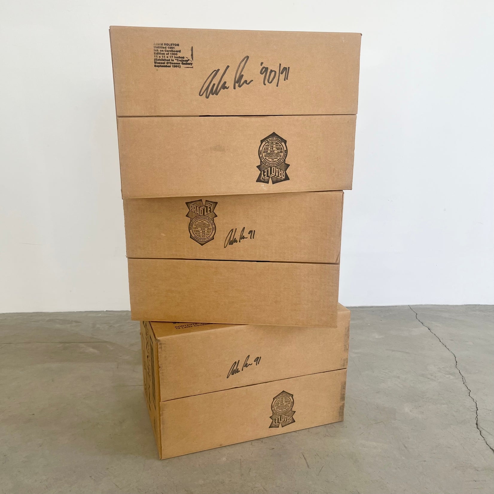 'Trojans Box' Condom Box Sculpture