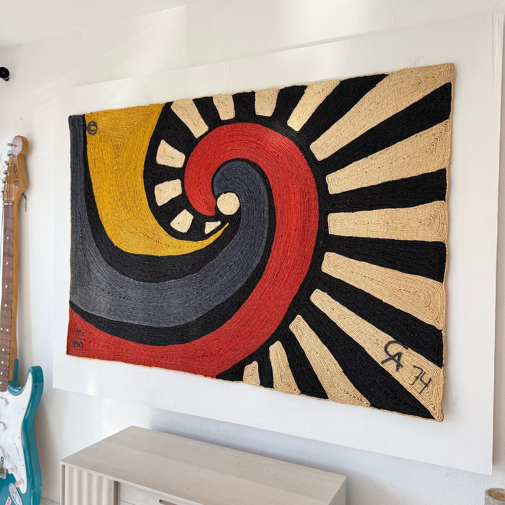 Jute 'Swirl' Tapestry