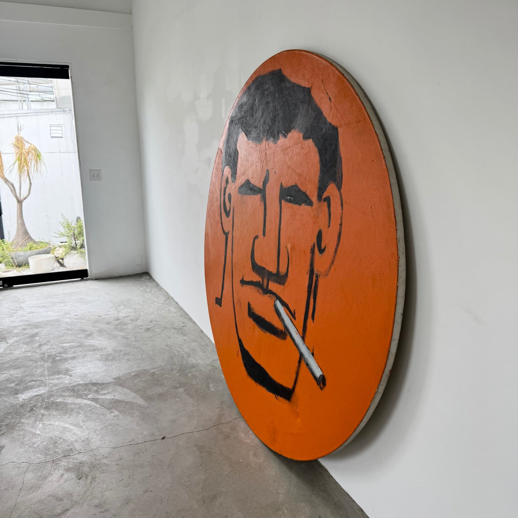 Monumental 'Brute' Painting on Canvas