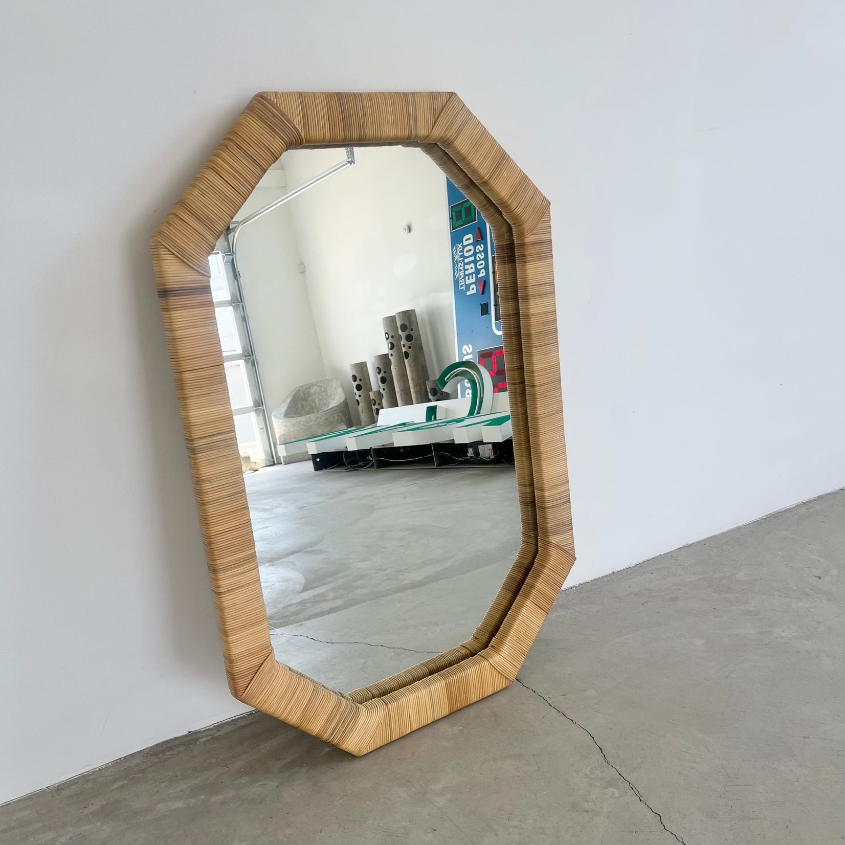 Rattan Mirror
