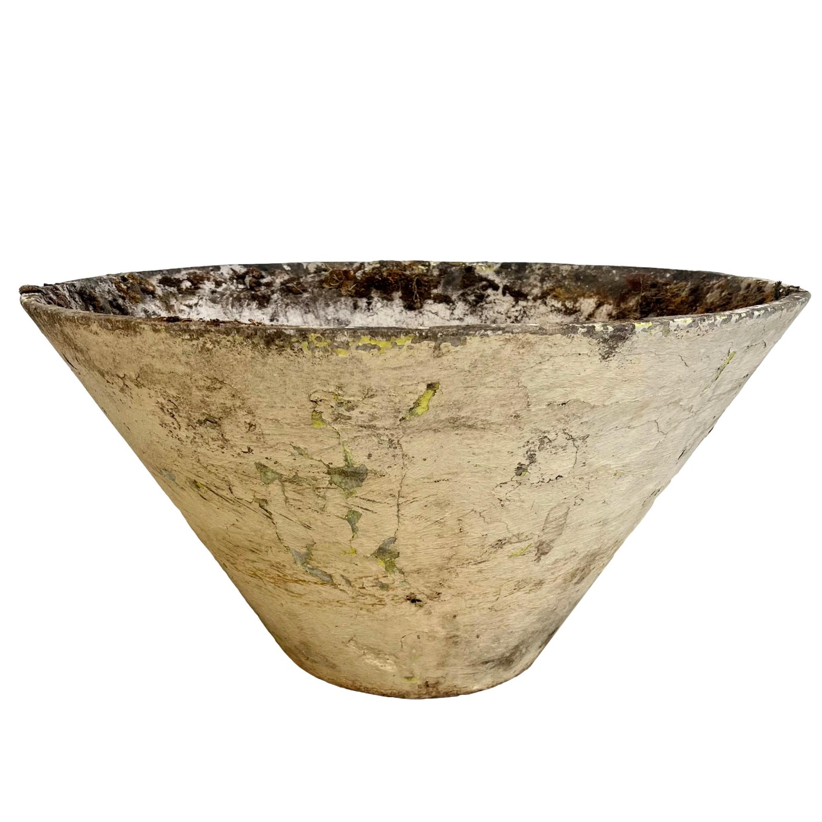 Willy Guhl Concrete Cone Flower Pot, 1960s Switzerland