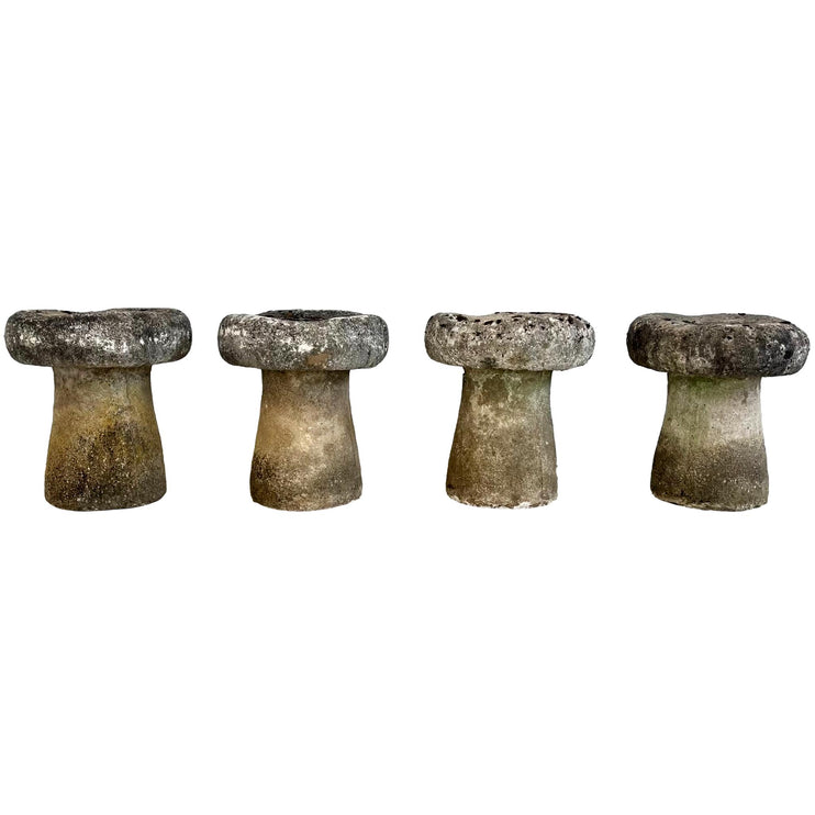 Concrete Mushroom Stools, 1970s, France