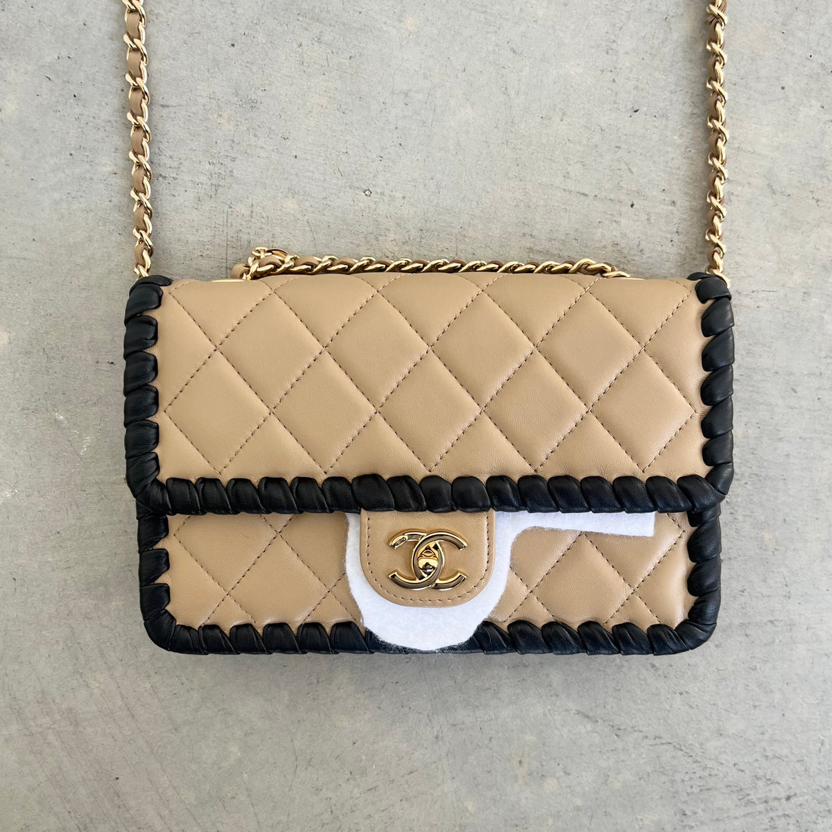 Quilted Lambskin Flap Bag