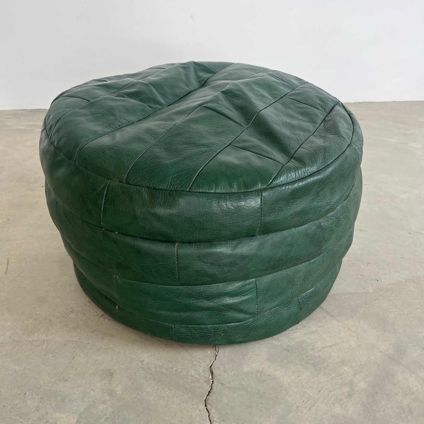 Green Patchwork Ottoman