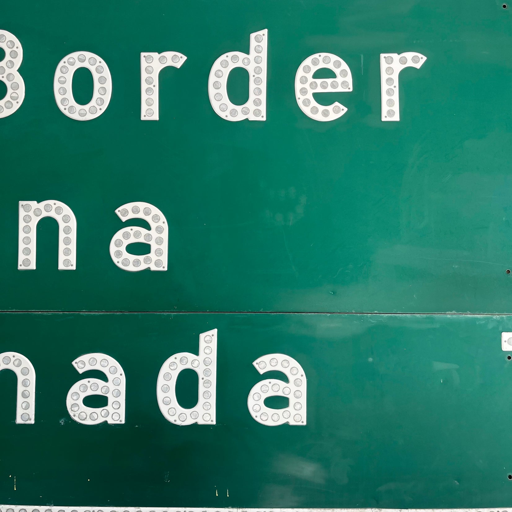 "Int'l Border" Sign