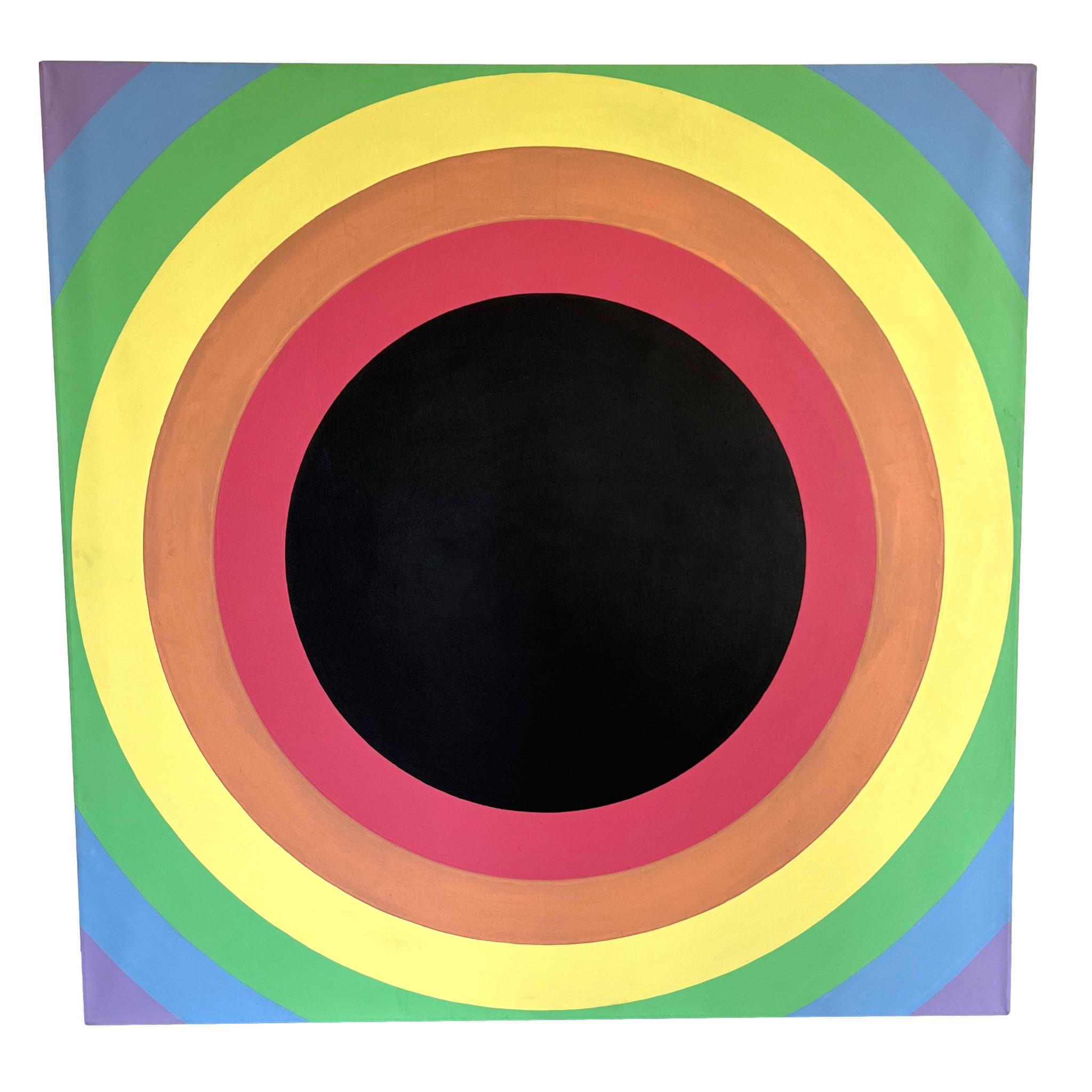 Domenick Capobianco Original Painting 'Circles', USA 1960s