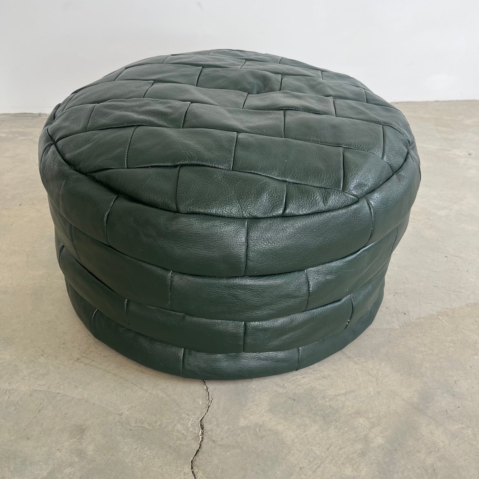Green Patchwork Ottoman