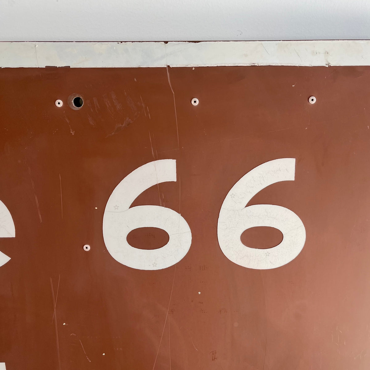 Historic Route 66 “Next Right” Highway Sign
